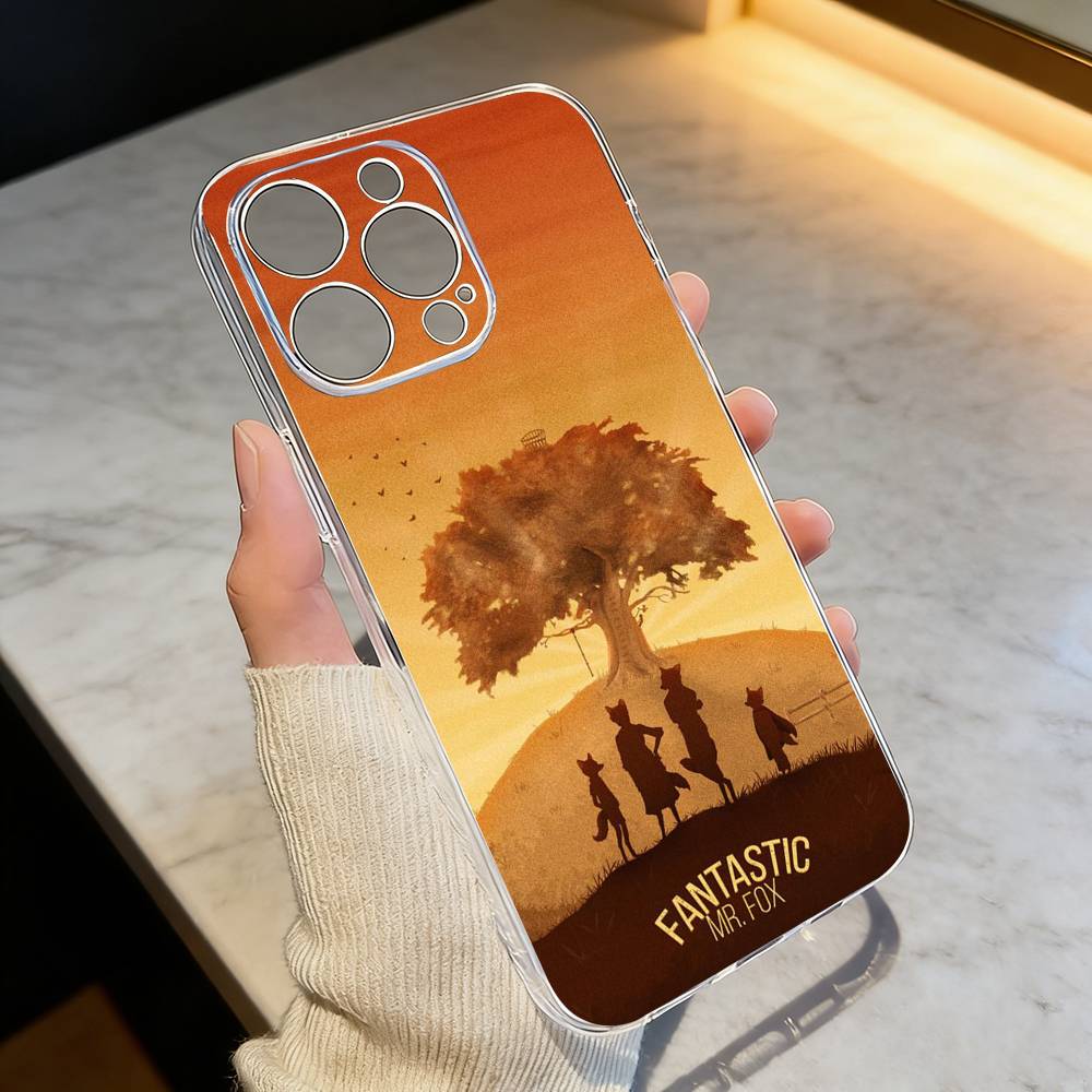 

F-Fantastic Mr F-Fox Phone Case For iPhone 17 16 15 14 13 12 11 Mini Pro Max Plus Transparent Cover iPhone17