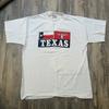 Vintagetexas Longhorn Flag T Shirt Xl 48 White 90s All Sport Events Vintage Washed Stylish Streetwear Versatile Soft Casual