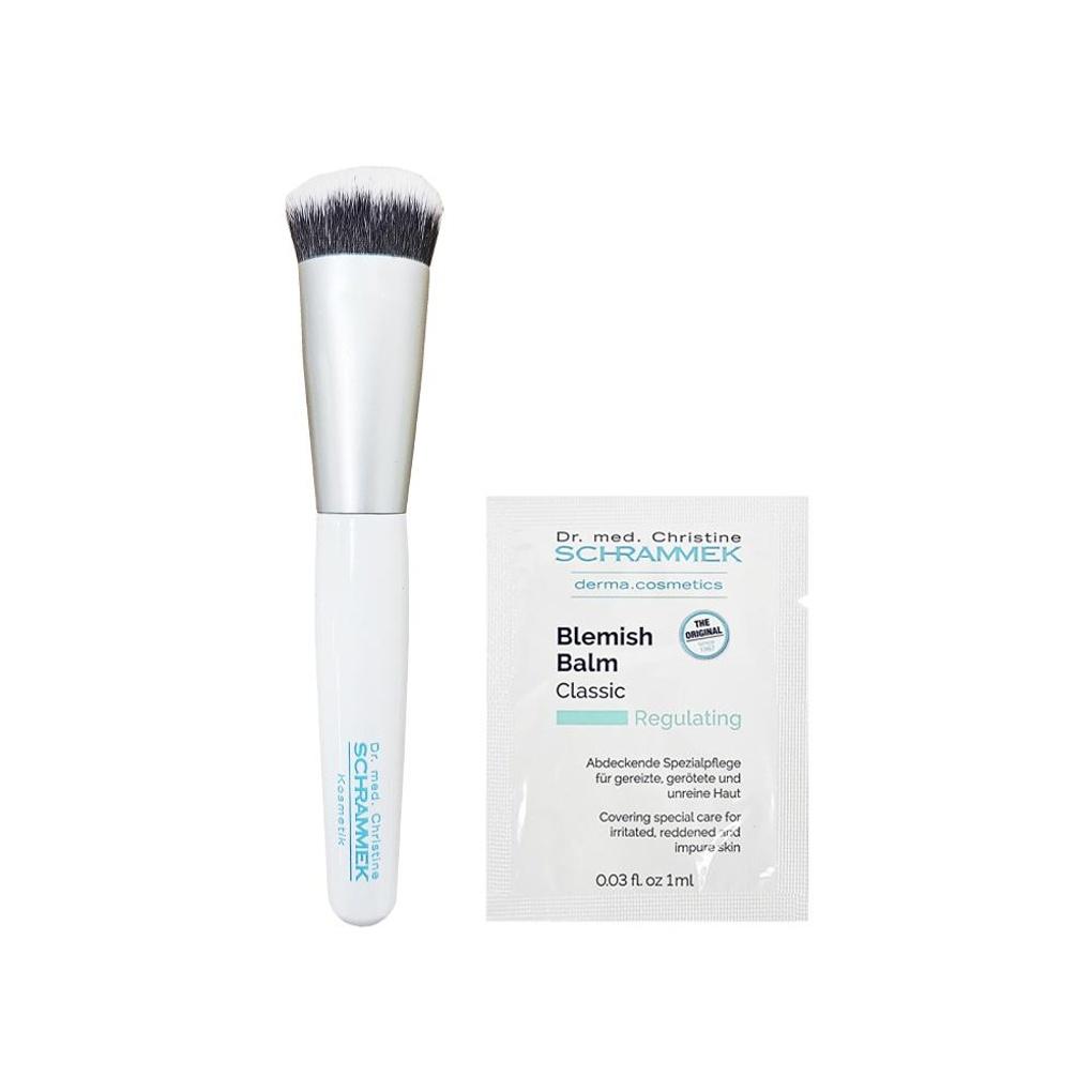 Доктор. Schrammek Blemish Balm BB Крем Дорожный Размер 1 мл + Оригинальная Фирменная Кисть Schrammek Blemish Balm Travel Size 1ml + Brush