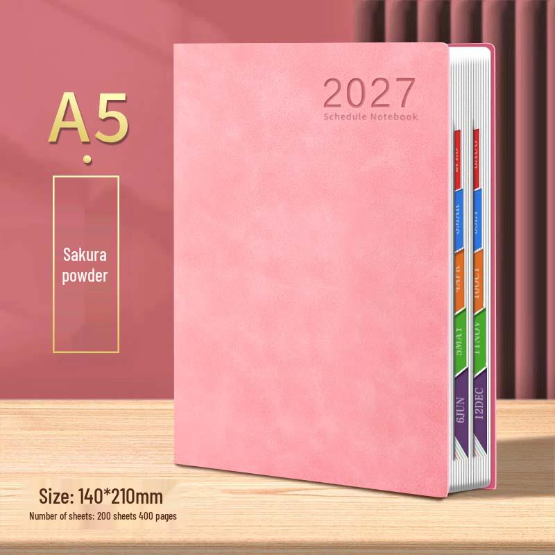 Cross-border English A5 Schedule Book: Custom Logo High-Value Notebook Planner In Stock
