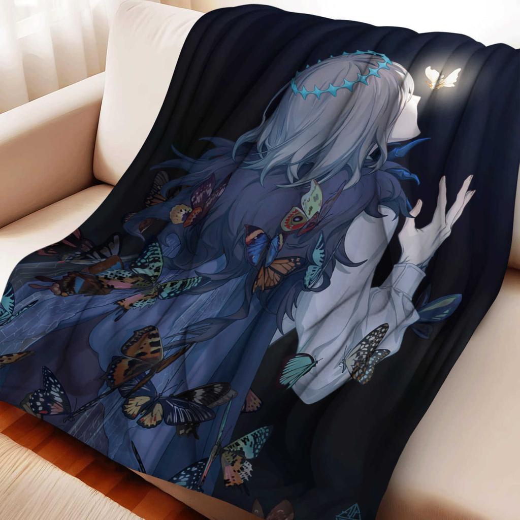 Cartoon Fate/Grand Order Oberon Flannel Blanket Cover Warm Soft Anime Blanket Multifunctional Decor Home Universal Blankets