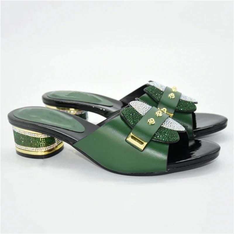 Women's Shoes Party Pump High Heels Fashion Women's Summer Fall Non-slip Rhinestone Shoes Women's Sandals Brand Square Toe Shoes