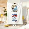 Drawing R-Retro Cartoon Badge Style Throw Soft Warm Throw Blanket for Bedroom Living Room Bed Travel Camping Picnic Gift