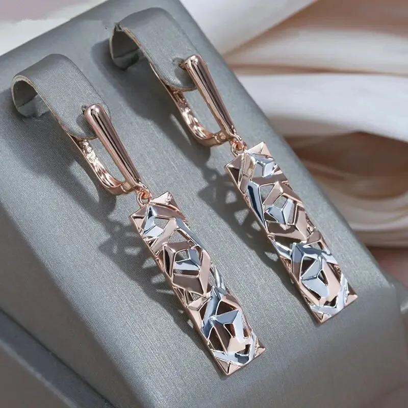 2026 European and American personalized niche design jewelry personalized internet celebrity style geometric triangle earrings
