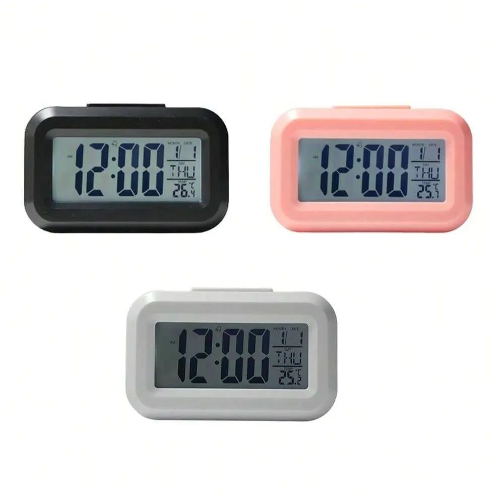 Multifunction Electronic Backlight Table Clock LED Digital Alarm Clock Backlight Snooze Data Time Calendar Desktop