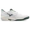 Mizuno Wave Exceed Tour 5 Sapatos de Tênis Masculinos de Cano Baixo Confortáveis com Absorção de Choque Tênis Masculino Branco 61GA227035