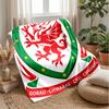 Coperta in Flanella Pile Rugby Galles Coperta Calda e Accogliente per Divano Letto Viaggio Uso in Tutte le Stagioni