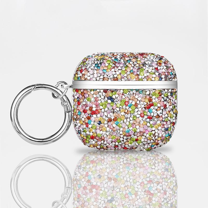 The new Rainbow Diamond earphone cover is compatible with Apple AirPods 4th Gen Plated AirPods Pro 2