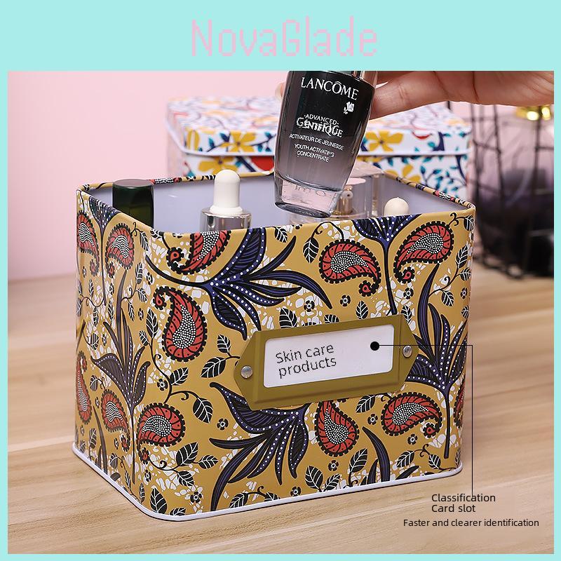 Tinplate Organizer Box For Stationery Cosmetics Toys And Accessories Storage