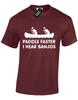 Paddle Faster Funny Rude Design Hillbilly Banjo Unisex T-Shirt Unisex T-Shirt
