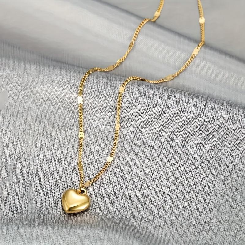 2025 Gold Heart Pendant Necklace for Dropshipping