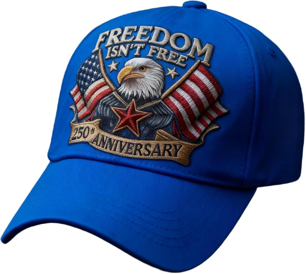 250Th Anniversary Usa Hat Eagle 250 Year American Anniversary Baseball Cap Embroidery Veterans Hat