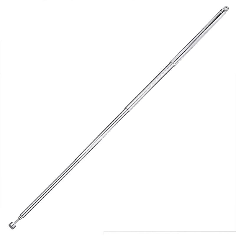 1 kus Nová 7dílná náhradní teleskopická anténa, TV, rádio, DAB, AM/FM, univerzální teleskopická anténa, délka 740 mm