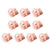 Mini Easter Rabbit Figurines Set of 10 Miniature Animal Statues for Creative Decorations and Potted Plant