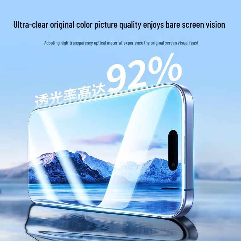 Ugreen iPhone 15 Pro Full Screen Tempered Glass Screen Protector (4-Pack)