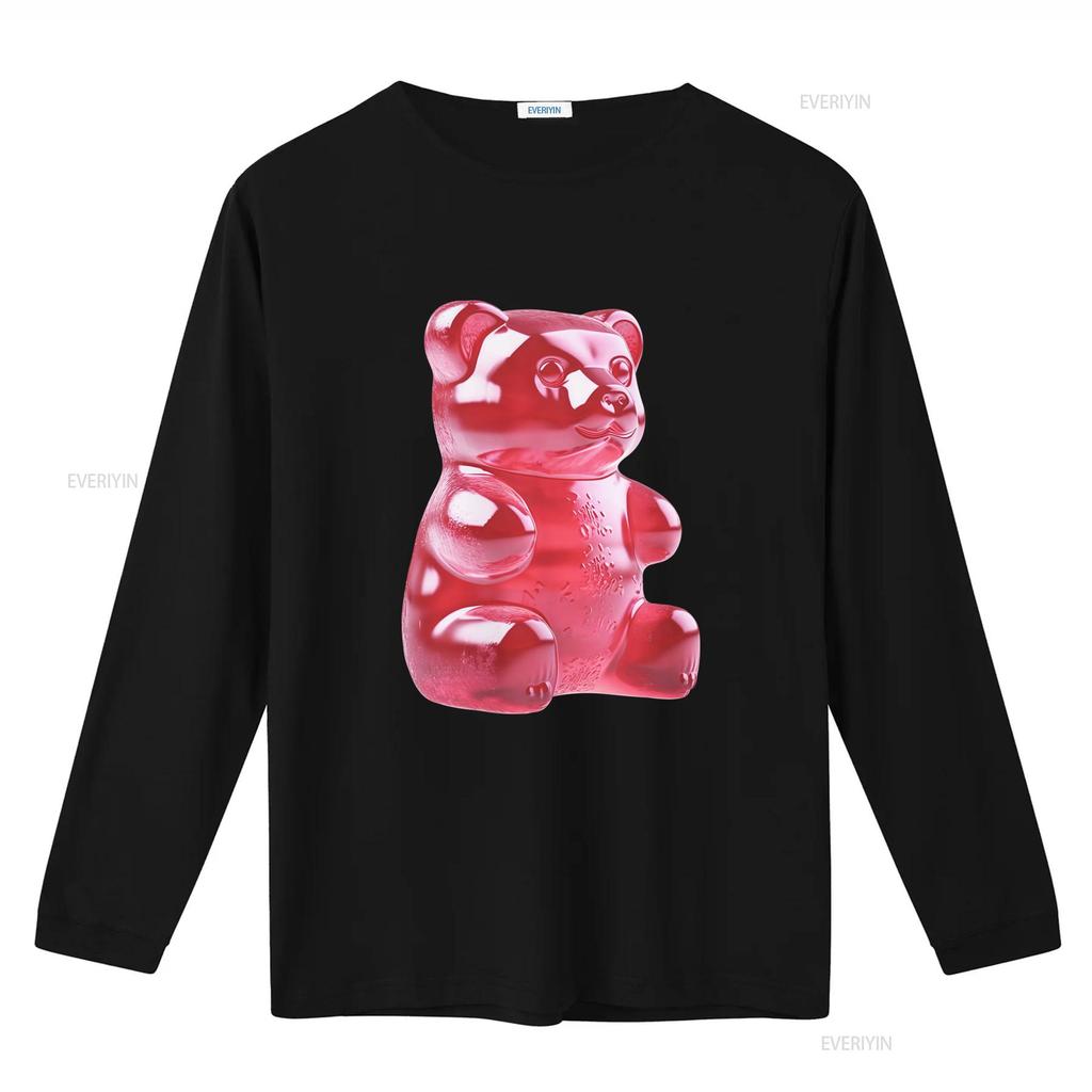 GUMMY BEAR TEE CANDY POP ART TSHIRT SWEETS GIFT FOR MEN WOMEN TEENS PARTY vintage Washed Stylish Versatile Comfortable graphic