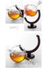 Earth Decanter Set: High Borosilicate Glass Infusion Bottle & Craft Ornament