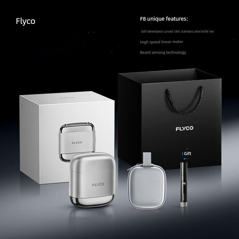 

[520 Gift] Feike F8 High-Speed Reciprocating Electric Shaver for Men, Portable Razor, Gift for Boyfriend Starry sky silver