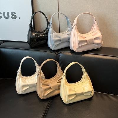 Schleifenhandtasche Damentasche Sommer neue Mode einfach lässig Schulter Umhängetasche
