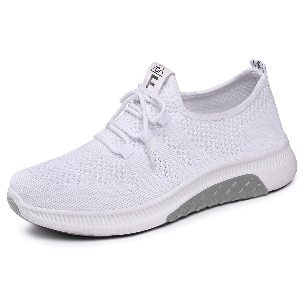 Shoes spring processing soft sole lightweight sports shoes mesh breathable single shoes versatile outdoor running shoes