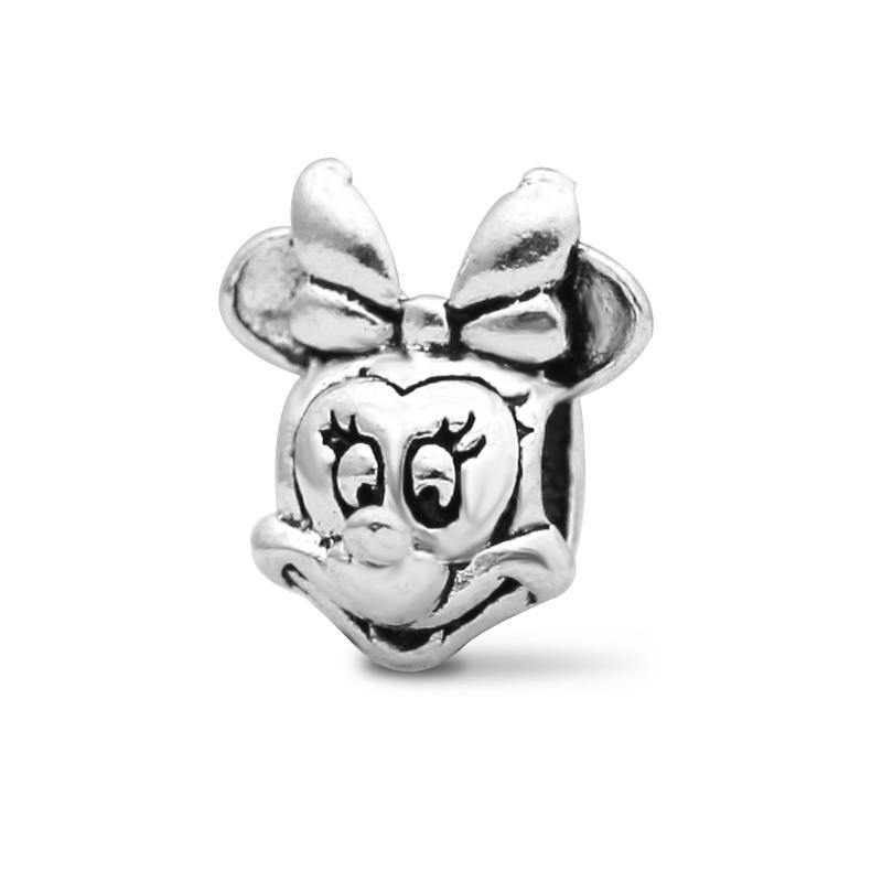 2 PCS/Lot MIX Style Colorful Enamel Minnie Stitch Charms Beads Pendant for DIY Jewelry Making Accessories