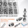 1407Pcs Nuts and Bolts Assortment Kit 304 Stainless Steel Hardware Assortment Kit with Assorted Screws, Nuts, Bolts and Washers