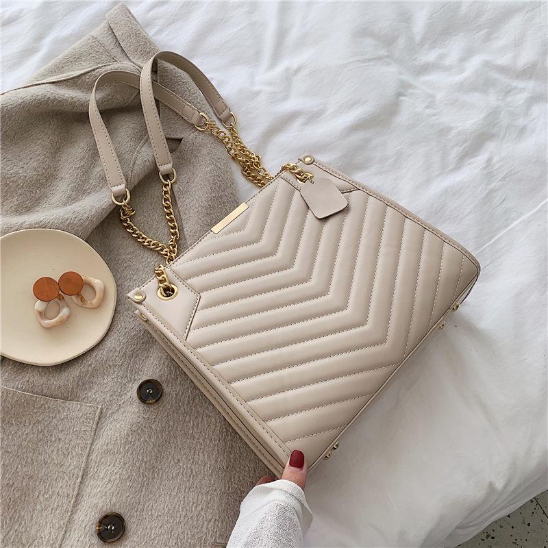 SCIONE Women's Bag 2020 New Wild Shoulder Bag Female Large Capacity Diamond Chain Diagonal Bag