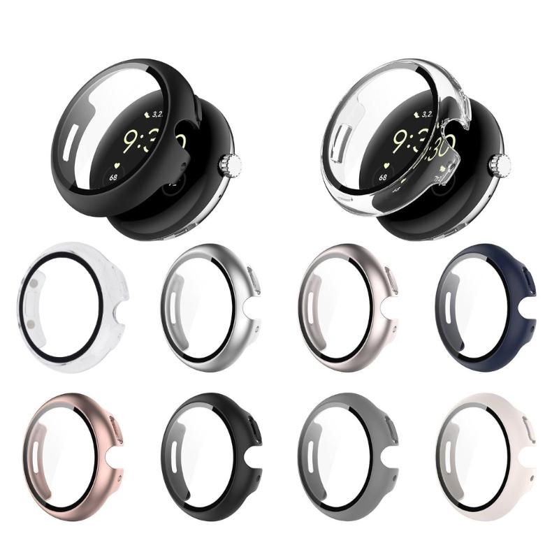 Smartwatch Shell Cover PC Glass Guard For Watch 4 41mm 45mm Screen Protector Frame Shell Safe Quick To Attach and Detach
