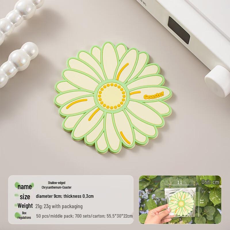 

Fumede Daisy Heat Insulation Coasters