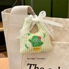 Cute Mini Vegetable Shopping Bag-Shaped Keychain With Cartoon Embroidery For Backpack Decoration And Daily Use