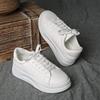 Spring, Summer, Autumn and Winter Women's Shoes, Women's Sneakers, White Shoes, Low-top Round-toe Lace-up, Wear-resistant and Comfortable Sports Shoes