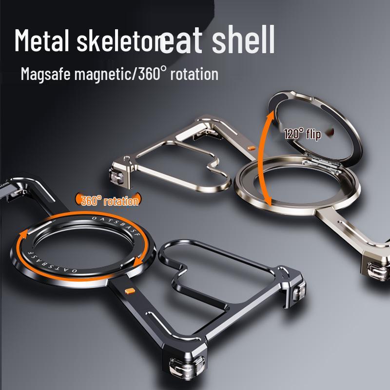 Ultra-thin ZShell Magnetic Stand Case for Samsung S24 Ultra - Metal Borderless Design