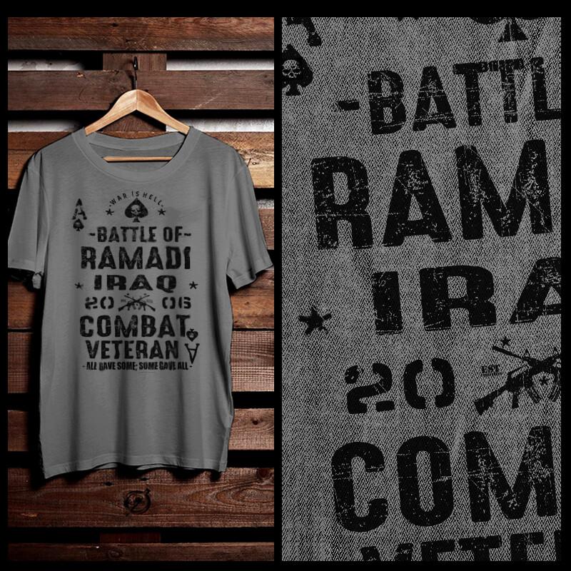 Military Combat Arms Infantry  Combat Veteran Ramadi Iraq Afghanistan War Unisex T-Shirt S