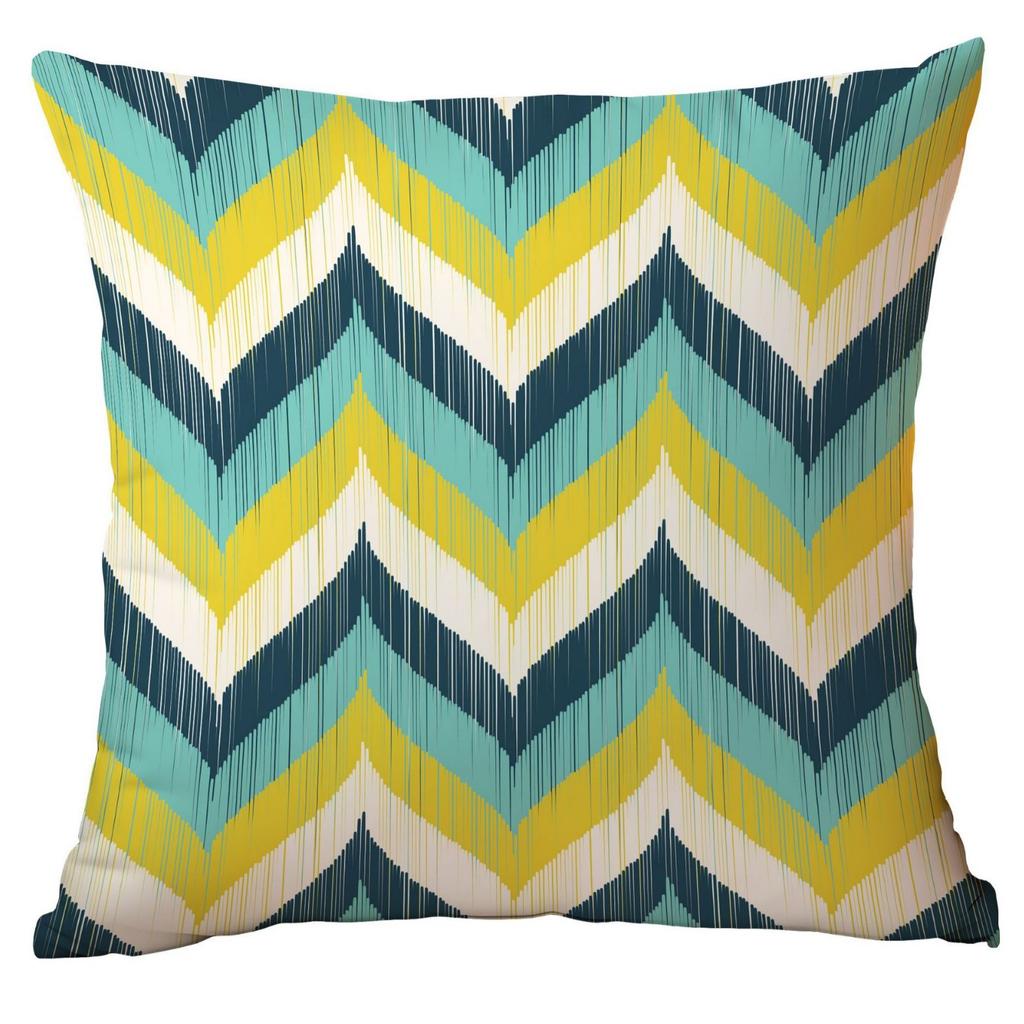 Polyester Colorful Geometric Pillow Case Combination Home Sofa Cushion Pillow Case