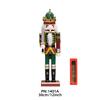 Einzelhandel 30cm Antikes Muster Weihnachts-Soldat Nussknacker-Puppen Traditionelle Weihnachten Dekoration
