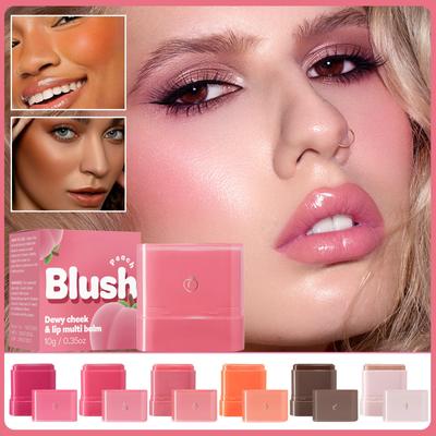 6-color Blush Cream For Lips And Cheeks Fruity Makeup Brightens The Face And Lasts Long-lasting Color