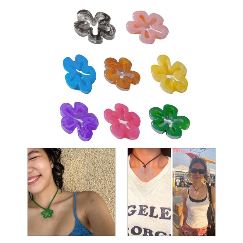 Flower Connector Abstract Large Hollow Flowers Charms Pendant for DIY Hairpin Headwear Earrings Necklaces Jewelry Making