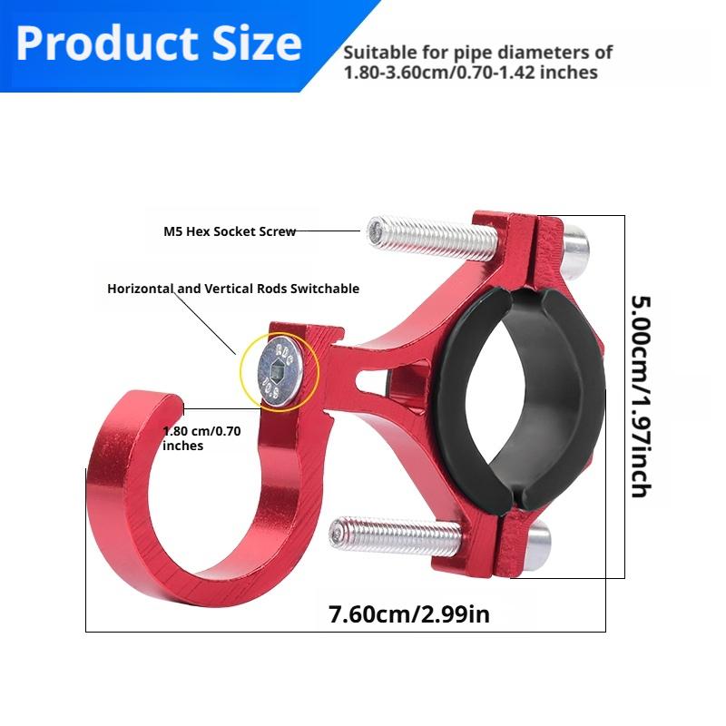 SEAMETAL Electric Scooter Hook Aluminum Alloy Handlebar Crossbar Double Hook Holder Universal Hanger Hook For Motorcycle Bike