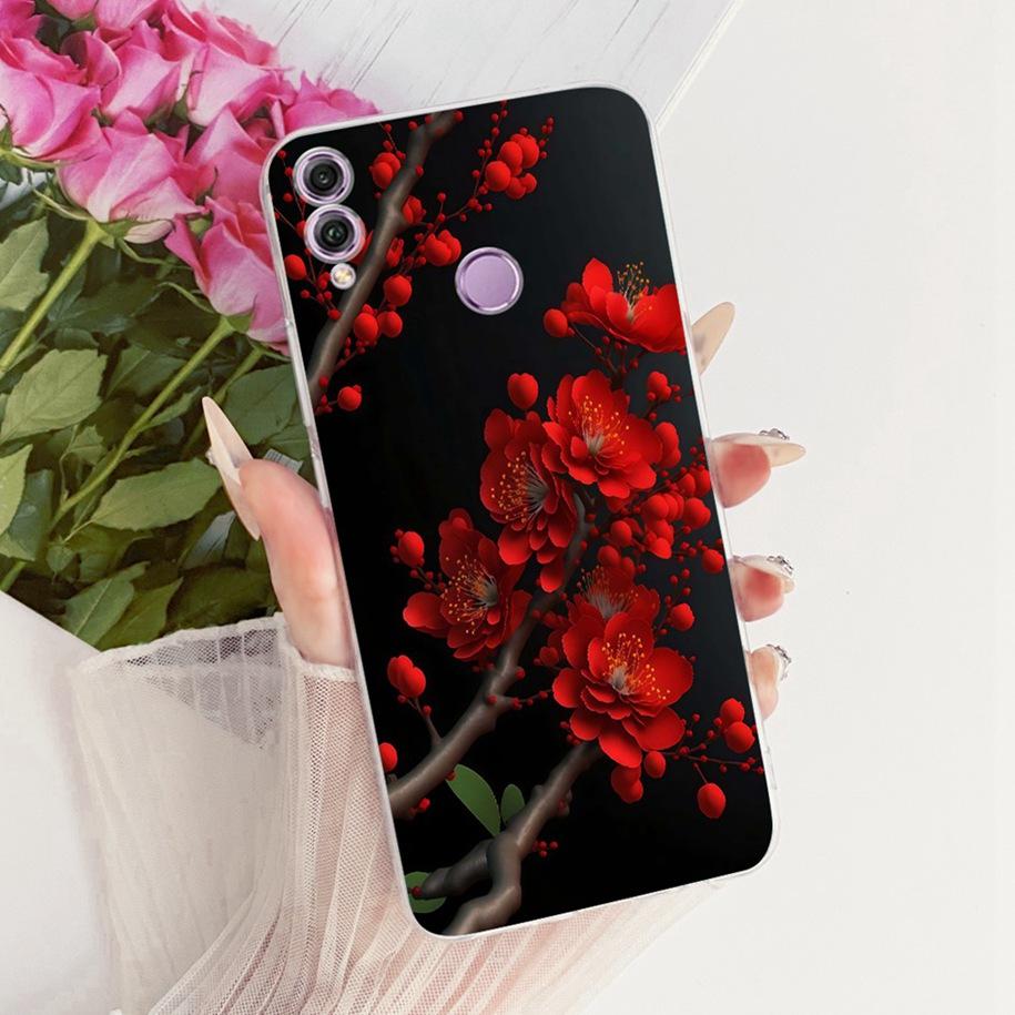 Custodia per Honor 8X JSN-L11 JSN-L21 JSN-L22 Popolare Fiore Fiocco Silicone Morbido Cover Protettiva Per Honor 8X Max Alloggiamento Honor8X