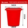 Durable Round Plastic Bucket with Lid for Household Water Storage, Large & Extra-Large Capacity