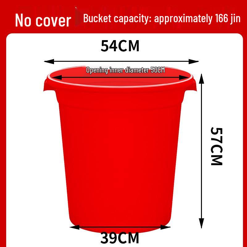 Durable Round Plastic Bucket with Lid for Household Water Storage, Large & Extra-Large Capacity