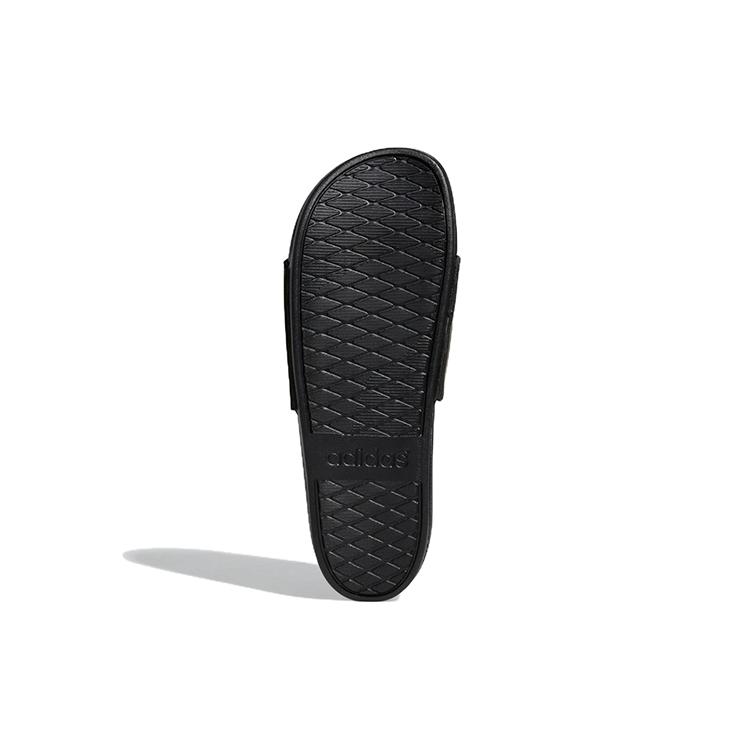 New Adidas Adilette Comfort Slides Core Black Cloud White Logo GY1945
