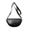 Fashion textured women's bag autumn and winter new retro versatile wide shoulder strap single shoulder underarm saddle bag