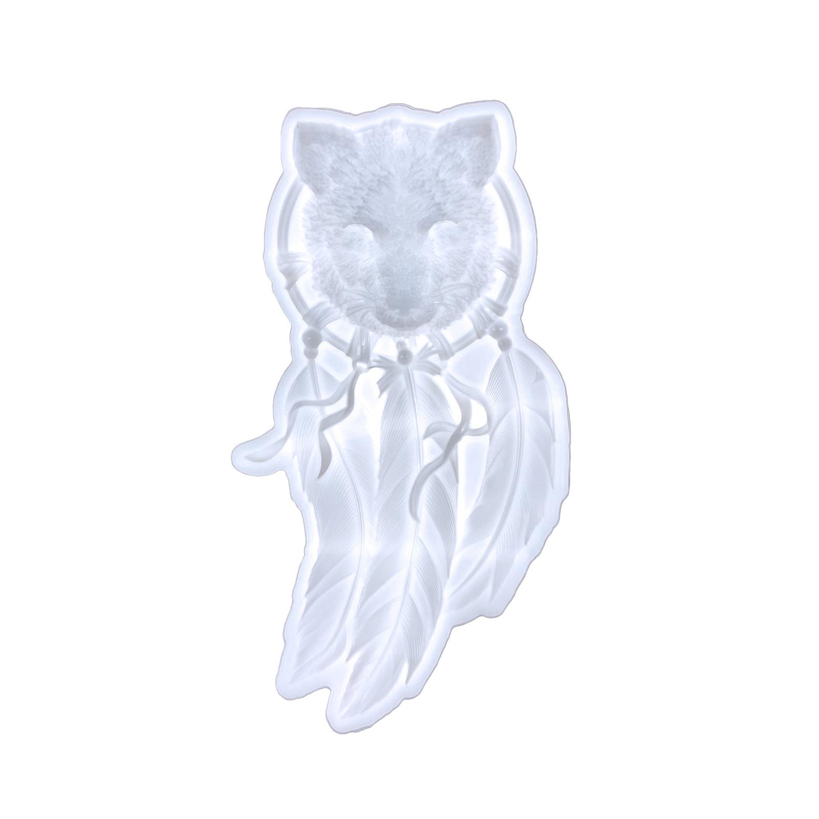 

Wall Decoration Dreamcatcher Silicone Molds Foxes Dream Catcher Resin Molds Home Decor Craft Windbell Feather Molds DIY 1 чистый