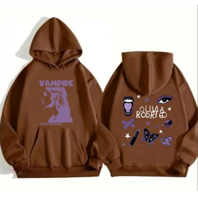 Felpa con cappuccio Guts Olivia Rodrigo, maglione sportivo a coste fondo autunno e inverno da uomo e da donna