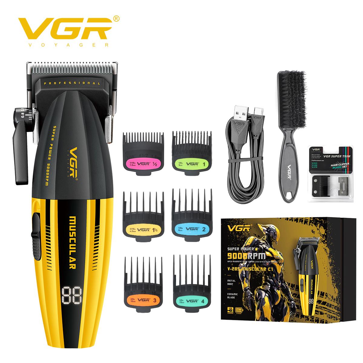 

VGR 285 New Hair Clipper with Personalized and Cool Body Powerful Hair Trimmer Multifunctional Hair Clipper Personal Protecti Smart Digital Display жёлтый