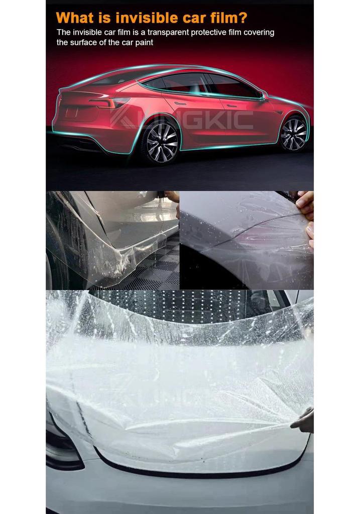 Tesla Model 3 Facelift Invisible TPU Car Wrap – Paint Protection Film for 24 Cross-Border Models
