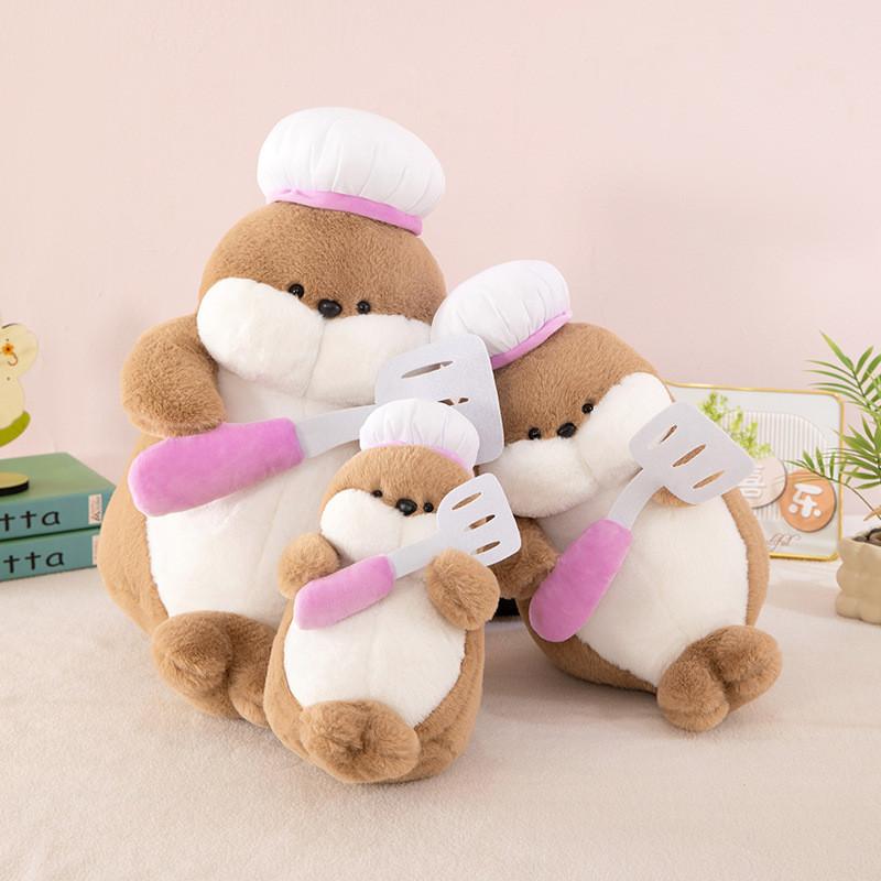 Seal Chef Soft Plush Ocean Doll With Short Plush Material Kids Decor Bedroom