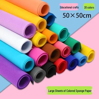 Pachet Hârtie Spumă Colorată: 10 Foaie, 10 Culori - Ideal pentru Meșteșuguri, Origami și Proiecte DIY