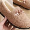 Women Autumn and Winter Soft Sole Comfortable Doudou Shoes Low Top Round Head Female Wool Shoes Versatile Cotton Shoes